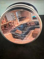 All Around Great Musky Scent candle by Selected Scent in reflective silver tin container