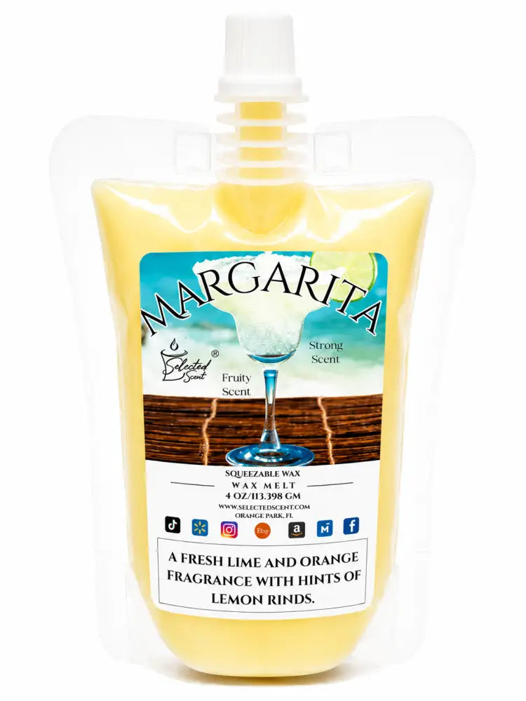 Margarita squeezable wax melt pouch - 4 ounces