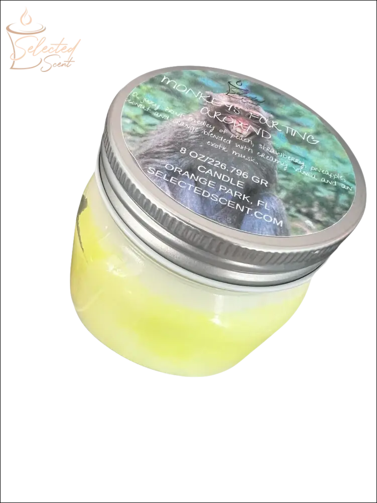 Monkeys Farting Around 8 Oz Candle Banana In The Jungle