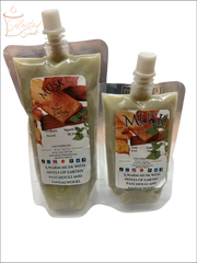 Selected Scent Musk fragrance pouches with earthy patchouli sandalwood melt scent in two sizes