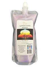 Selected Scent A Thousand Wishes wax melt in resealable purple pouch with festive fragrance blend