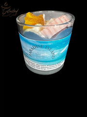 Paradise Island 8 OZ Specialty Candle Sculpted And Designer