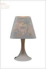 Selected Scent Electric Decorative Warmer with metal base and tropical palm tree design shade