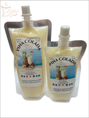 Selected Scent Pina Colada squeezable wax melts with tropical pineapple and coconut blend in resealable pouches