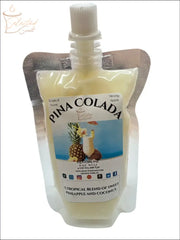 Selected Scent Pina Colada squeezable wax melts in a tropical pineapple and coconut scent pouch