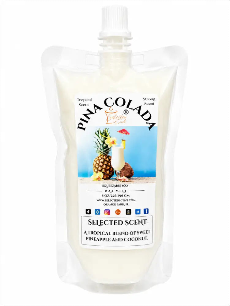 Pina colada squeezable wax melts selected scent - 8 ounces