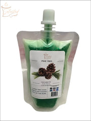 Selected Scent pine tree wax pouch with long lasting pine fragrance wax and pinecone design