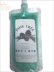 Selected Scent long lasting pine fragrance wax in resealable pouch with pinecone design