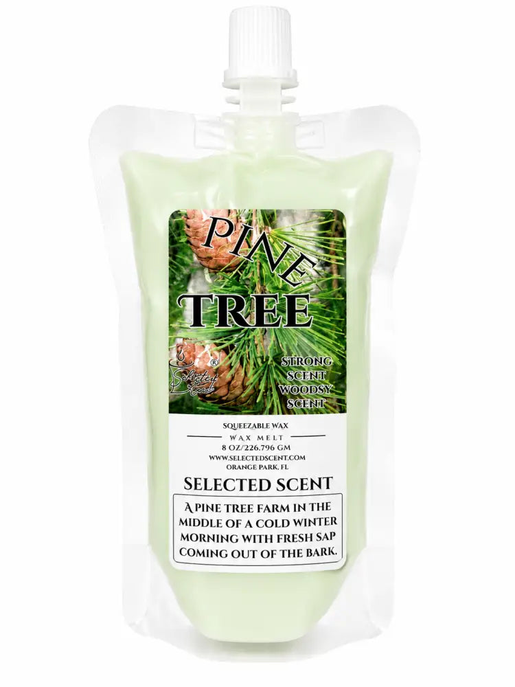 Pine tree squeezable wax melt long lasting fragrance - 8 ounces