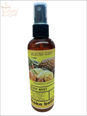 Selected Scent Pineapple Mango Body Mist spray bottle labeled Alcohol Free with tropical fruit design