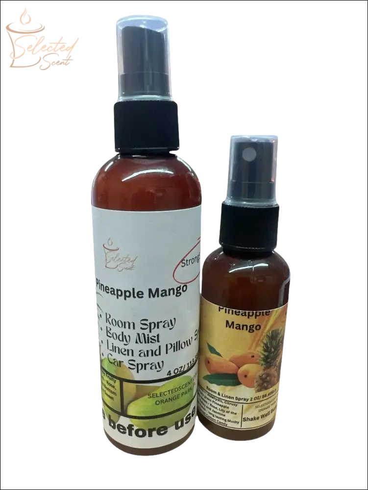 Selected Scent Pineapple Mango room spray and body mist set Tropical Oasis For Home