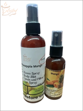 Selected Scent Pineapple Mango room spray and body mist set Tropical Oasis For Home