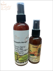 Selected Scent Pineapple Mango room spray and body mist set Tropical Oasis For Home