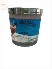 Selected Scent Pink and Berry Sangria Candle with Duo Fruity Sensation scent blend