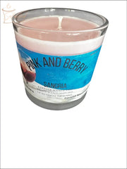 Pink and Berry Sangria 8 Oz Candle Duo Fruity Sensation