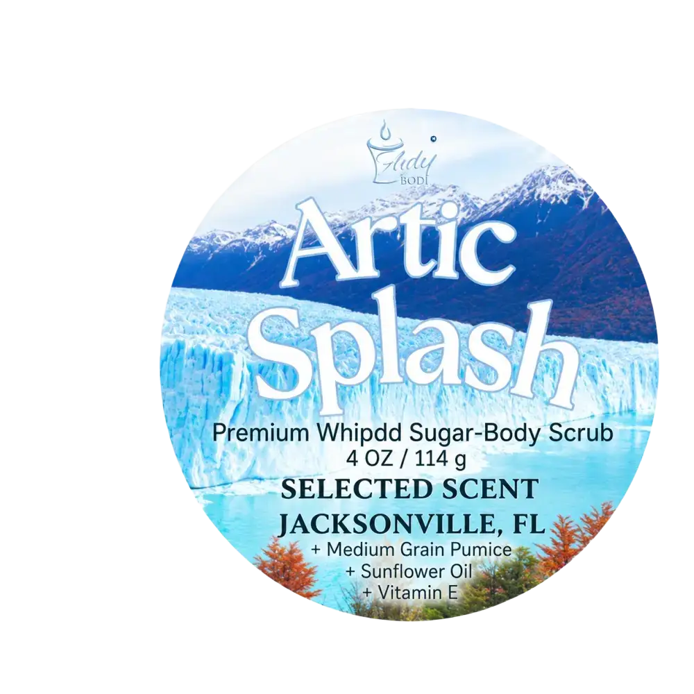 Premium arctic splash whipped sugar body scrub – refreshing exfoliation & hydrating skincare by selected scent