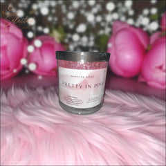 Pretty in Pink 8 Oz Specialty Candle Mandarin Bergamot Peach