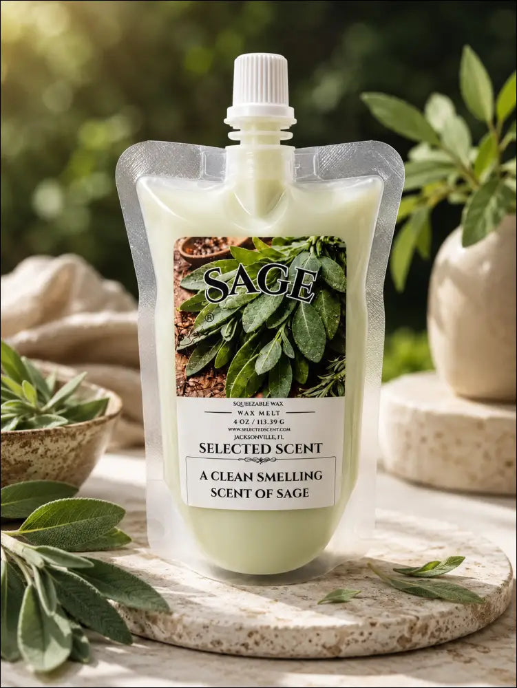 Sage squeezable wax melt