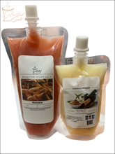 Selected Scent all natural wax melts for home in sandalwood and cedarwood scents with resealable pouches