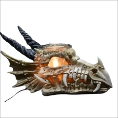 Skull dragon wax and oil warmer electric decorative