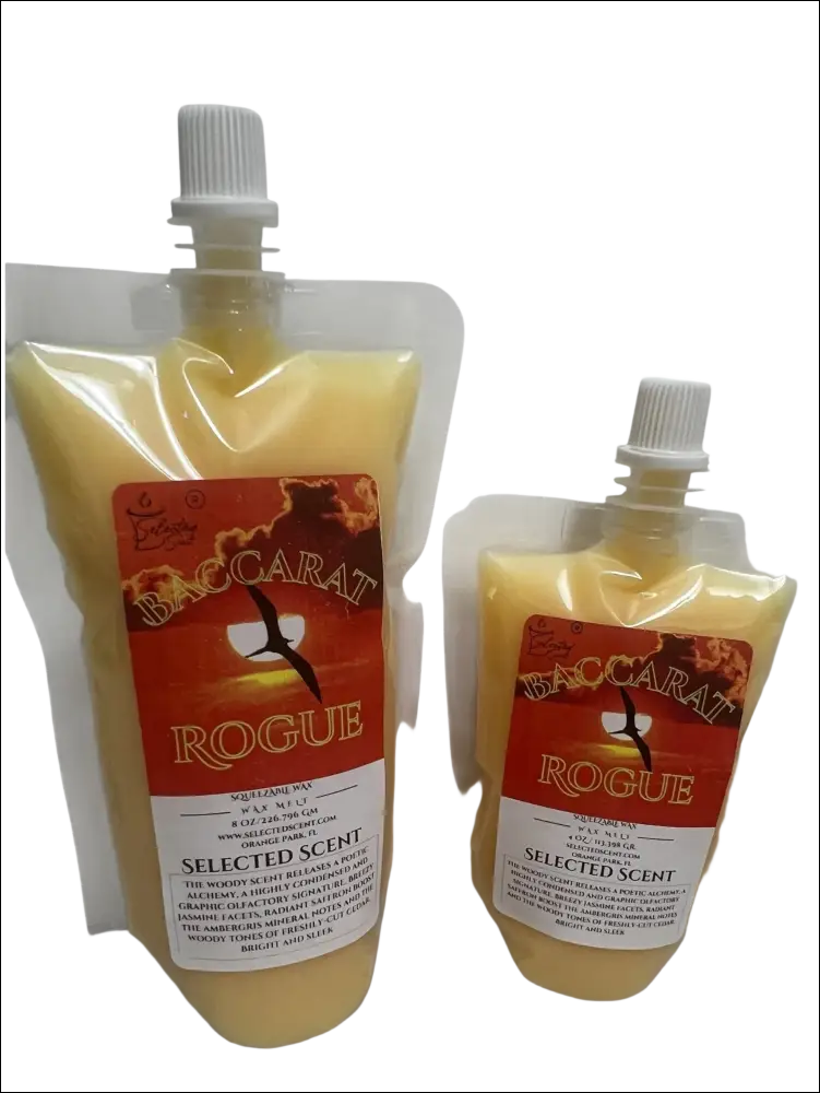 Squeezable all-natural long-lasting wax melts for home fragrance warmers