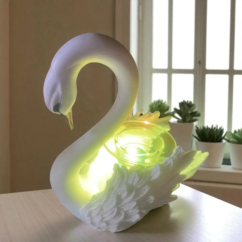 Swan white wax and oil warmer electric decorative