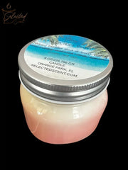 Vacation Bum 8 Oz Candle Chilling On The Beach