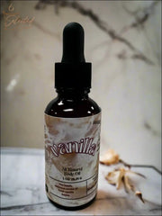 Selected Scent vanilla all natural body oil bottle for hydrating and protecting skin with fresh vanilla scent