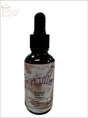 Selected Scent vanilla all natural body oil bottle for hydrating and protecting skin