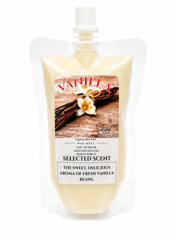 Vanilla squeezable wax melts long lasting home fragrance - 4 ounces