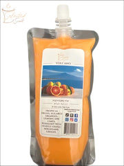 Selected Scent tropical scented wax melts in orange pouch with fruit label for fresh aroma
