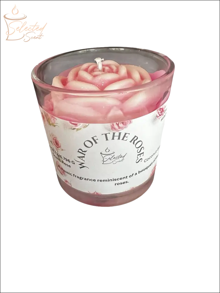 War Of The Roses 8 Oz Specialty Candle Sculpted And Designer