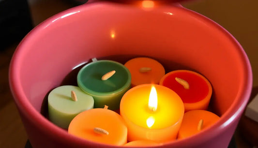 Wax melts in a wax warmer