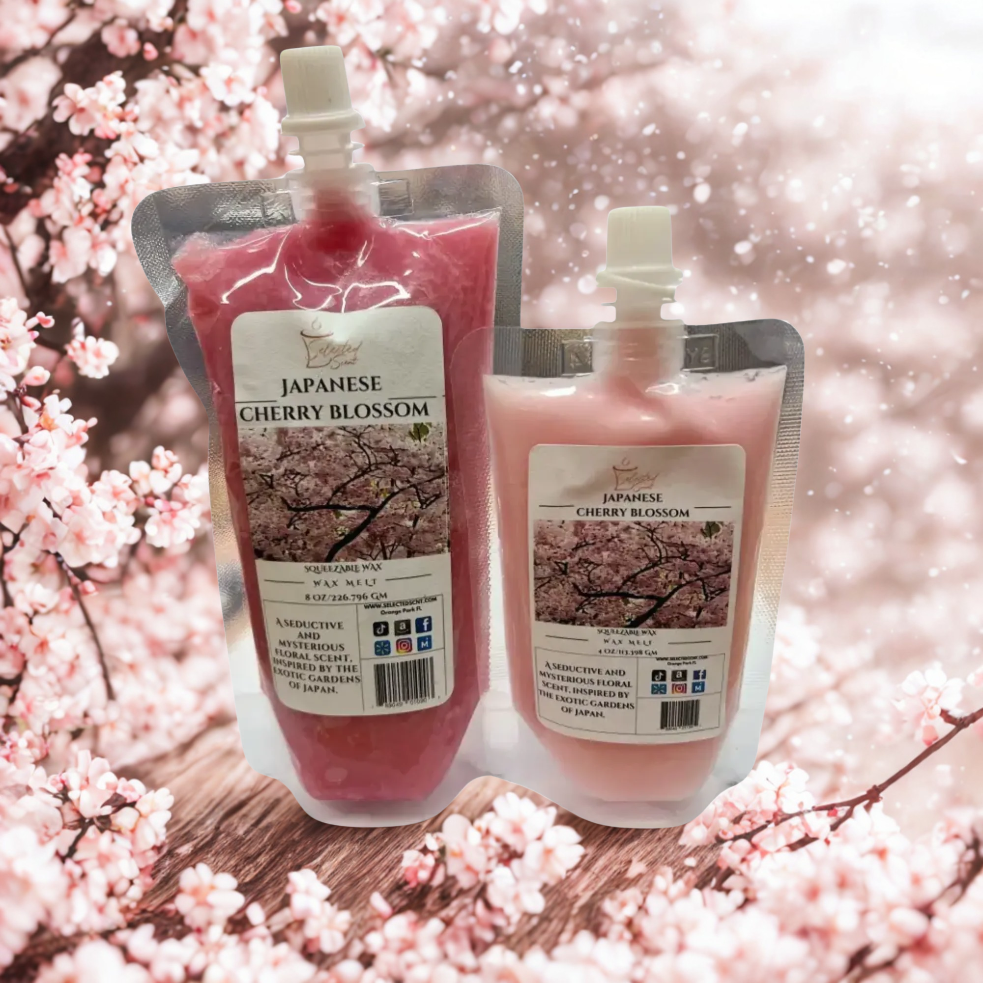 Japanese Cherry Blossom Squeezable Wax Melt Pack