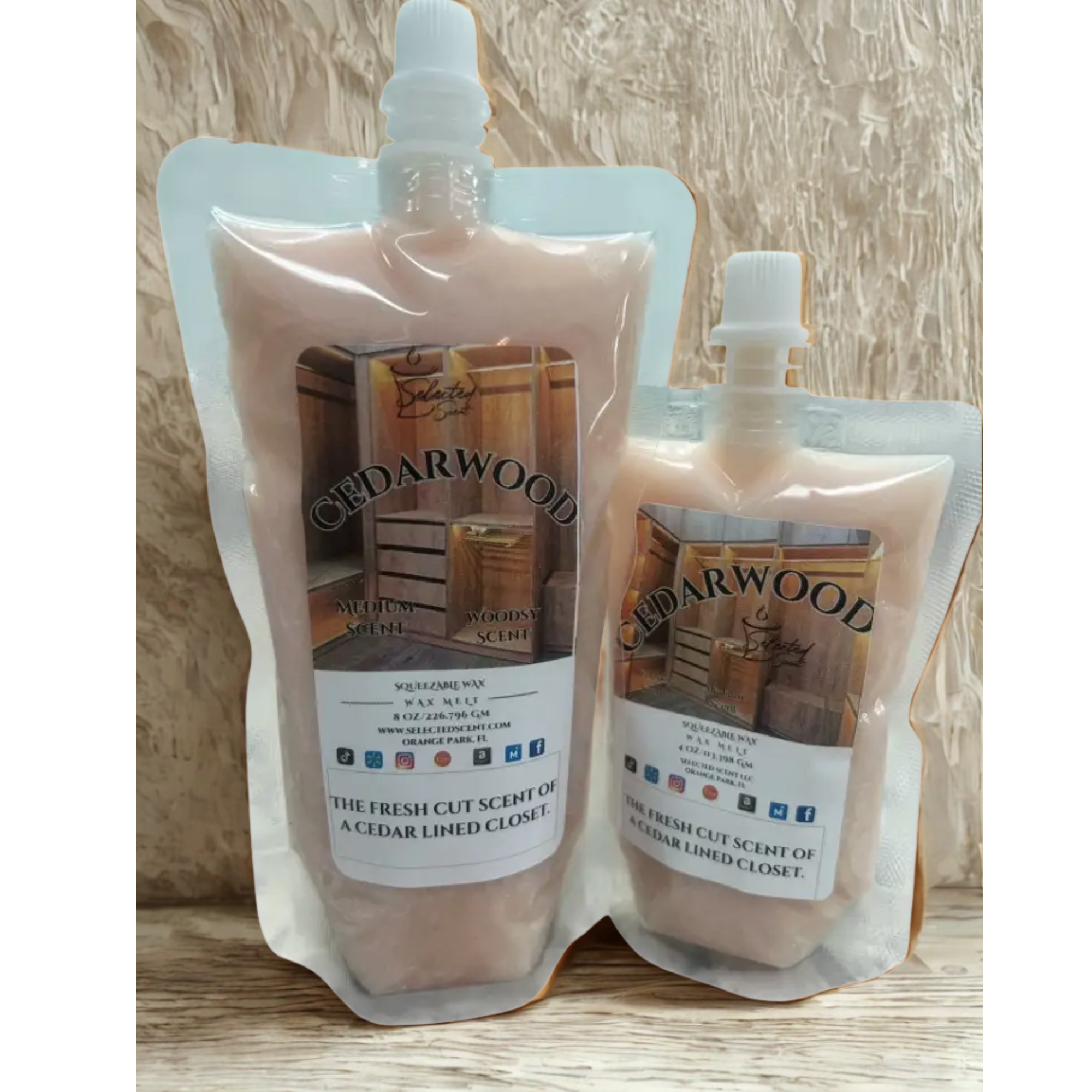 Cedarwood Squeezable Wax Melts Natural And Long Lasting