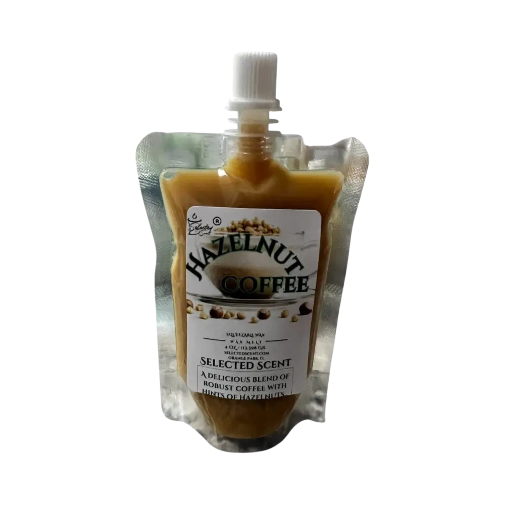 Hazelnut Coffee Squeezable Wax Melt Long Lasting Fragrance Wax Very Strong Scent