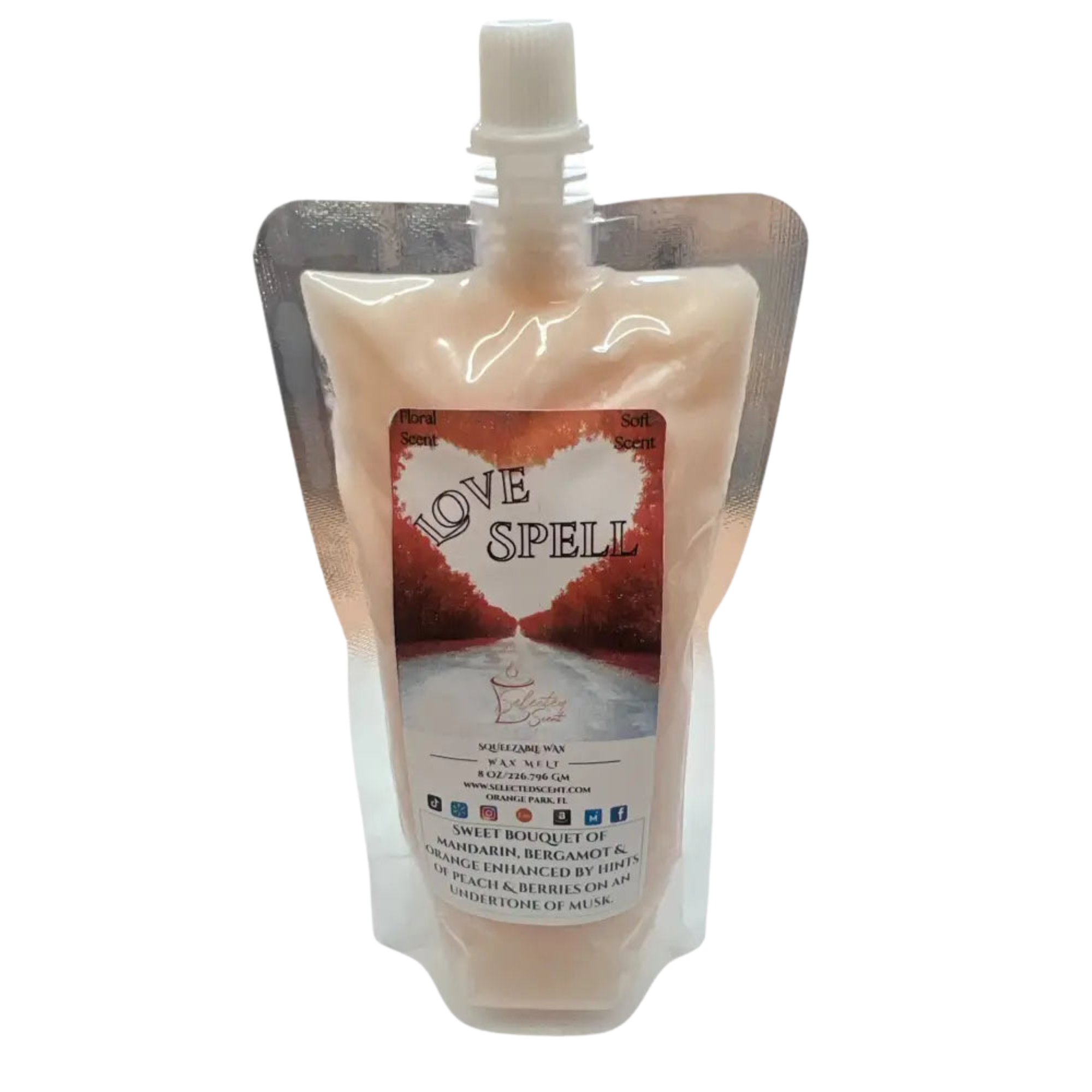 Love Spell Squeezable Wax Melt Romantic Home Scent Wax Melt