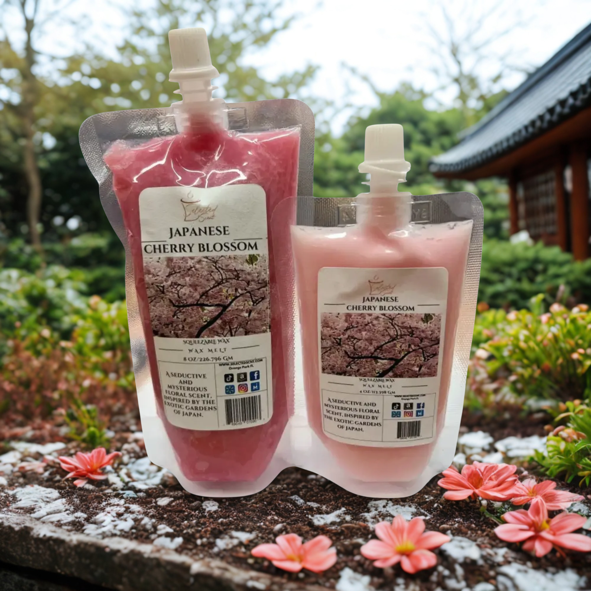 Japanese Cherry Blossom Squeezable Wax Melt Pack