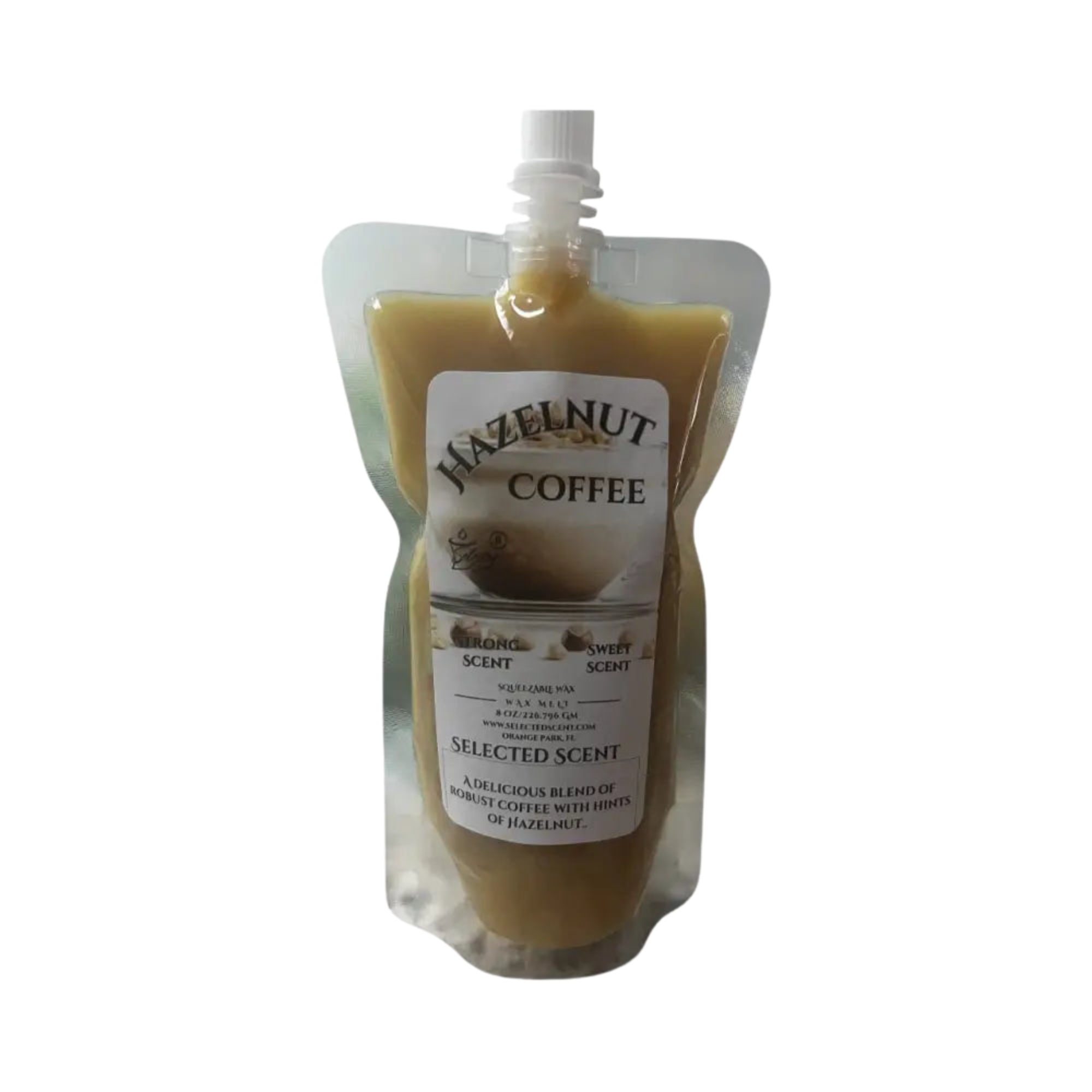 Hazelnut Coffee Squeezable Wax Melt Long Lasting Fragrance Wax Very Strong Scent