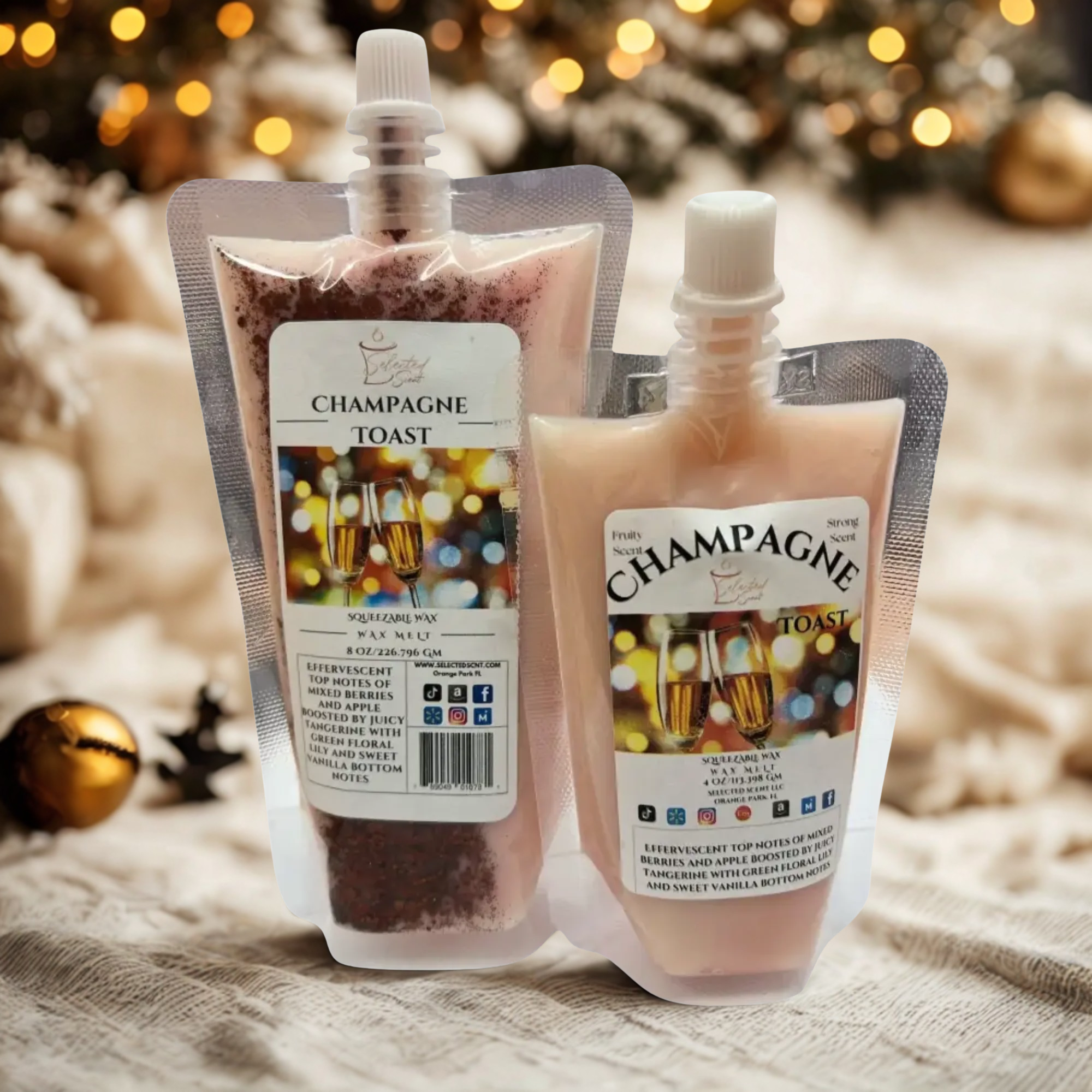 Champagne Toast Squeezable Wax Melts For Home