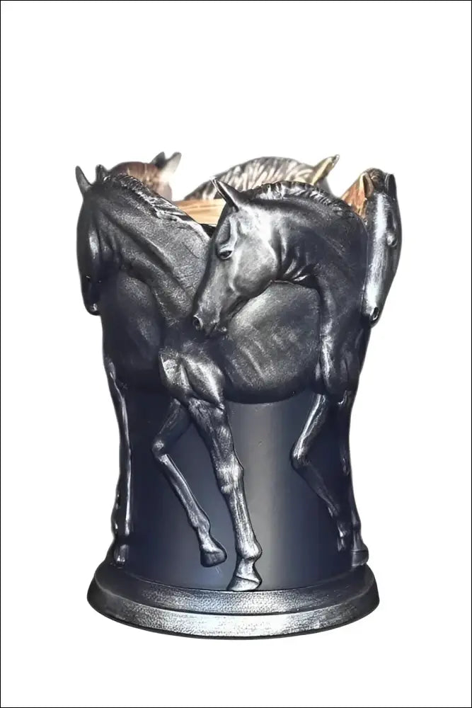Horses silver wax and oil warmer electric decorative
