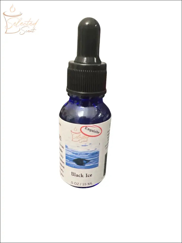 Selected Scent Black Ice pure fragrance oils for diffusers in a 15 ml blue dropper bottle