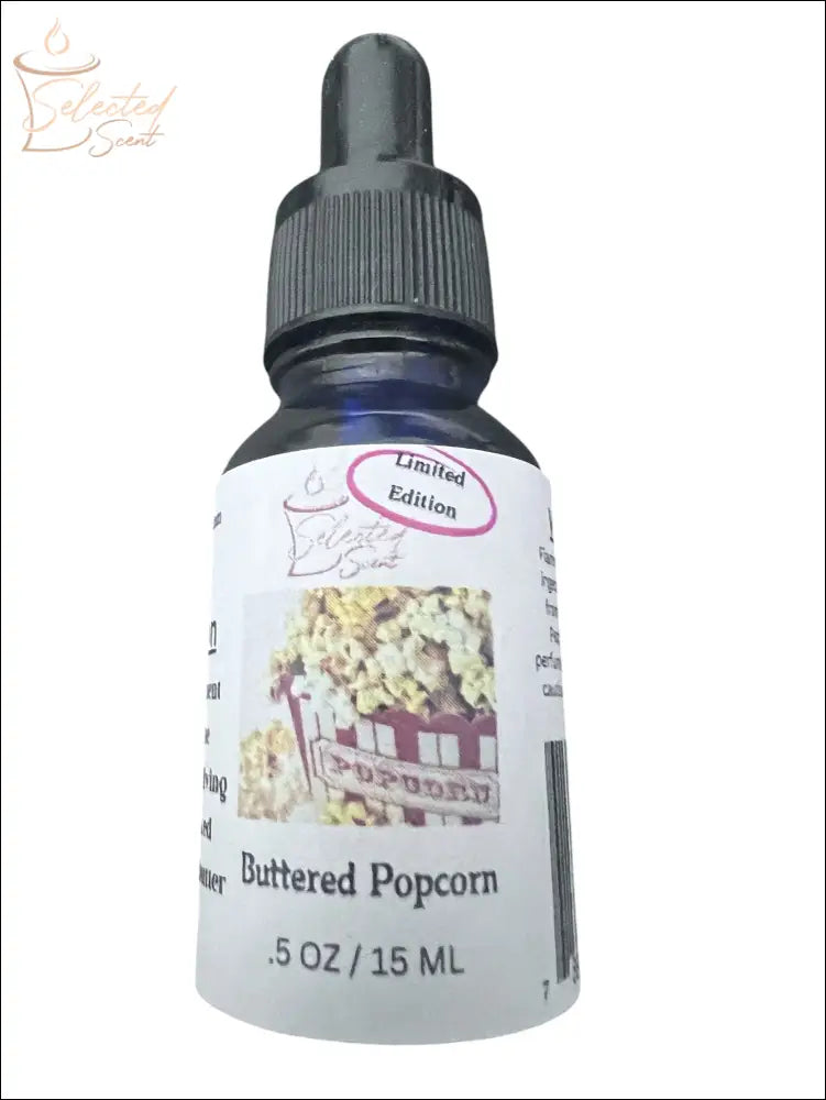 Selected Scent limited edition Buttered Popcorn pure fragrance oils for diffusers 15ml bottle