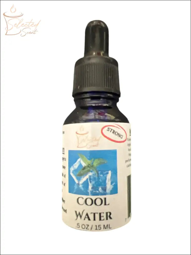 Selected Scent Cool Water pure fragrance oils for diffusers in a 0.5 oz 15 ml dropper bottle