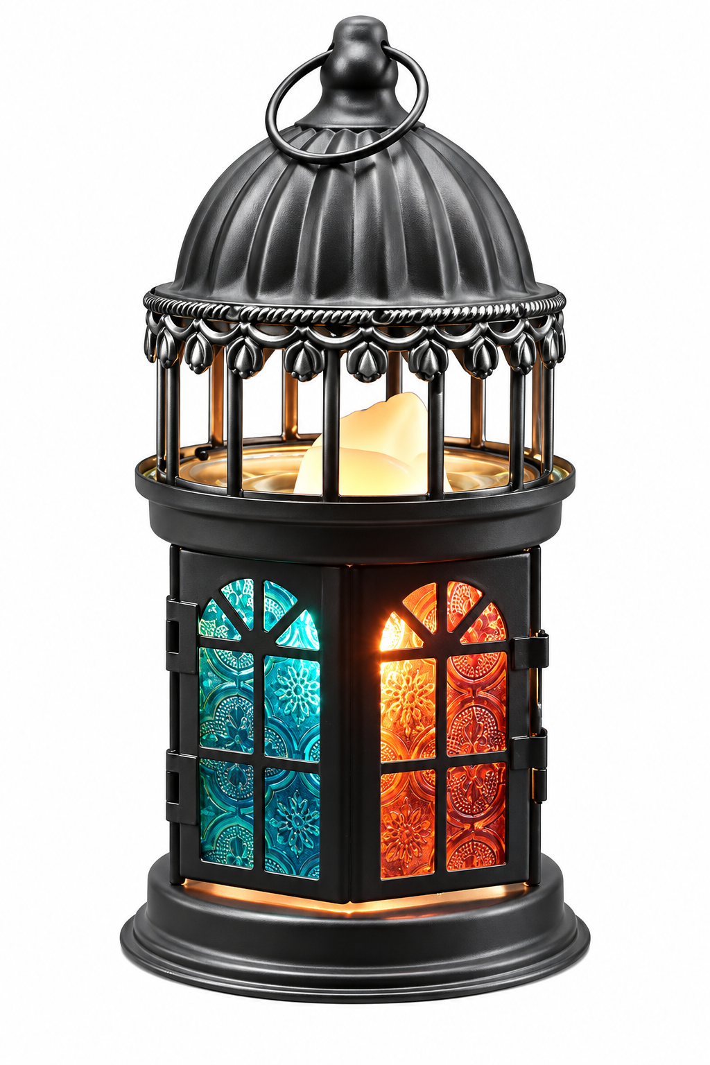 Black Decorative Gazebo Wax And Oil Warmer Electric Decorative Warmer PLUS 3 Pack Halogen Bulb Replacments