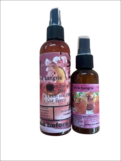 Pink sangria room and linen spray limited edition fragrance for home