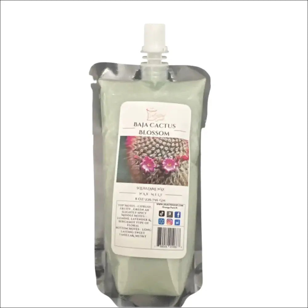 Baja cactus blossom squeezable wax melt all natural melts - 8 ounces