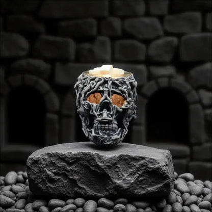 Skull ladies wax and oil warmer electric decorative