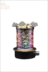Selected Scent Electric For Wax Melts And Oils with decorative glass and black base warmer