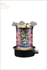 Selected Scent electric for wax melts and oils with colorful swirling light and black base